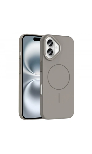 Apple iPhone 16 Kılıf M-safe Şarj Özellikli Zore Ruby Sert Kapak