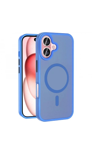 Apple iPhone 16 Plus Kılıf M-safe Şarj Özellikli Mat Arka Yüzey Zore Sio Kapak