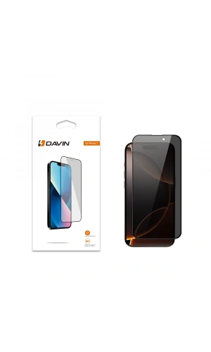 Apple iPhone 16 Pro Davin 5D Privacy Cam Ekran Koruyucu