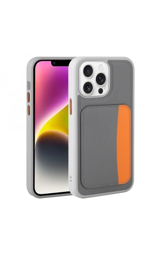 Apple iPhone 16 Pro Kılıf Kartlıklı Zore X-Kart Silikon Kapak