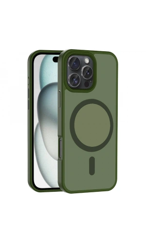 Apple iPhone 16 Pro Kılıf M-safe Şarj Özellikli Mat Arka Yüzey Zore Sio Kapak