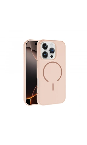 Apple iPhone 16 Pro Kılıf M-safe Şarj Özellikli Zore Meta Kapak