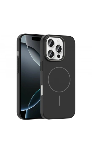 Apple iPhone 16 Pro Kılıf M-safe Şarj Özellikli Zore Ruby Sert Kapak