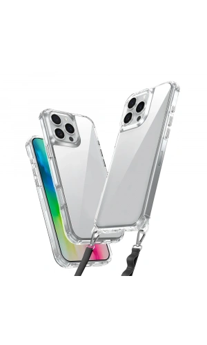 Apple iPhone 16 Pro Max Kılıf Airbagli Takılabilir Askı Aparatlı Zore Snap Silikon Kapak