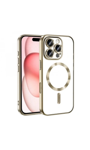 Apple iPhone 16 Pro Max Kılıf Kamera Korumalı M-safe Wireless Şarj Özellikli Zore Demre Kapak