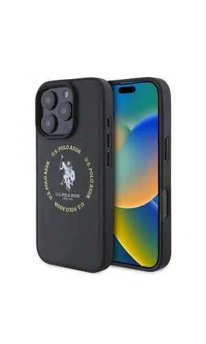 Apple iPhone 16 Pro Max Kılıf U.S. Polo Assn. Orjinal Lisanslı M-safe Şarj Özellikli Circle ve Double Horse Logolu Deri Kapak