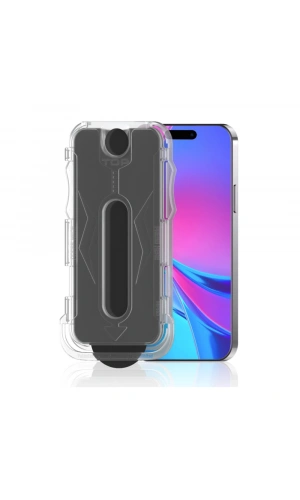 Apple iPhone 16 Pro Max Zore Kolay Uygulama Aparatlı 5D Magic Privacy Glass Hayalet Cam Ekran