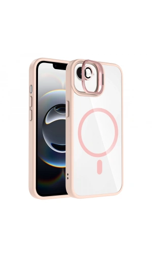 Apple iPhone 16E Kılıf Standlı ve Kamera Lens Hediyeli M-Safe Şarj Özellikli Zore Etro Kapak
