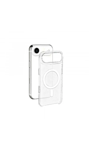 Apple iPhone 17 Air Kılıf IC Çipli Zore Wireless Şarj Özellikli Şeffaf Orjin Kapak