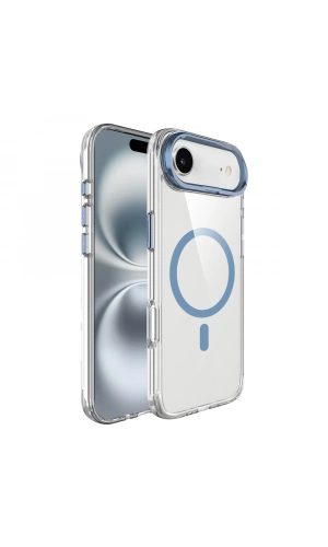 Apple iPhone 17 Air Kılıf M-safe Şarj Özellikli Airbagli Kamera Standlı Zore Azor Kapak