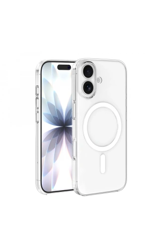 Apple iPhone 17 Kılıf IC Çipli Zore Wireless Şarj Özellikli Şeffaf Orjin Kapak