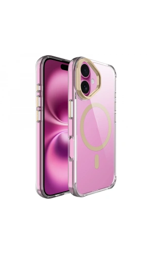 Apple iPhone 17 Kılıf M-safe Şarj Özellikli Airbagli Kamera Standlı Zore Azor Kapak