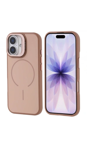 Apple iPhone 17 Kılıf M-safe Şarj Özellikli Kamera Standlı Zore Notron Kapak