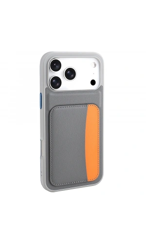 Apple iPhone 17 Pro Kılıf Kartlıklı Zore X-Kart Silikon Kapak