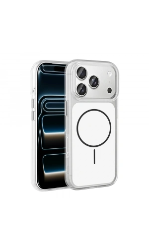 Apple iPhone 17 Pro Kılıf Metal Buton Tasarımlı Zore İkonik Sert Silikon Kapak