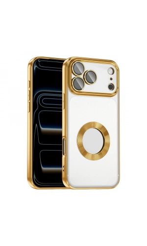Apple iPhone 17 Pro Max Kılıf Kamera Korumalı Logo Gösteren Zore Omega Kapak