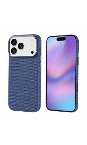 Apple iPhone 17 Pro Max Kılıf M-safe Şarj Özellikli Karbon Fiber Görünümlü Zore Nekst Kapak
