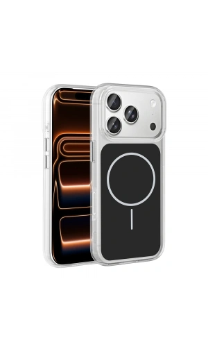 Apple iPhone 17 Pro Max Kılıf Metal Buton Tasarımlı Zore İkonik Sert Silikon Kapak