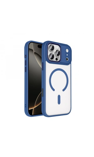 Apple iPhone 17 Pro Max Kılıf Wireless Şarj Özellikli Zore Krom M-safe Silikon Kapak