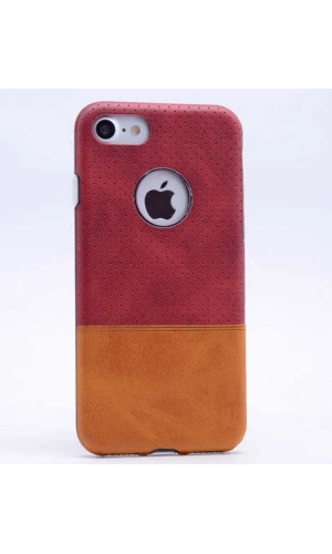 Apple iPhone 6 Plus Kılıf Zore Derili Deku Silikon