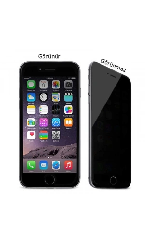 Apple iPhone 6 Zore Kor Privacy Cam Ekran Koruyucu