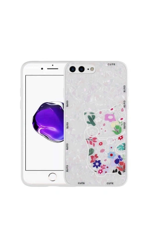 Apple iPhone 7 Plus Kılıf Desenli Sert Silikon Zore Mumila Kapak