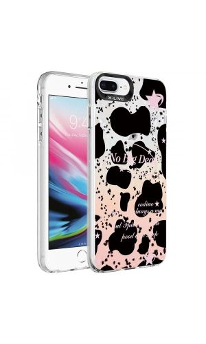 Apple iPhone 7 Plus Kılıf Mermer Desenli Zore Marbello Kapak