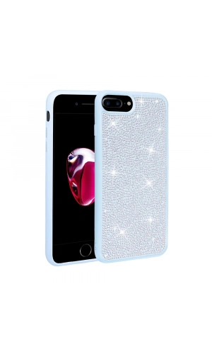 Apple iPhone 7 Plus Kılıf Parlak Taşlı Tasarım Zore Ston Kapak
