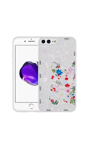 Apple iPhone 8 Plus Kılıf Desenli Sert Silikon Zore Mumila Kapak