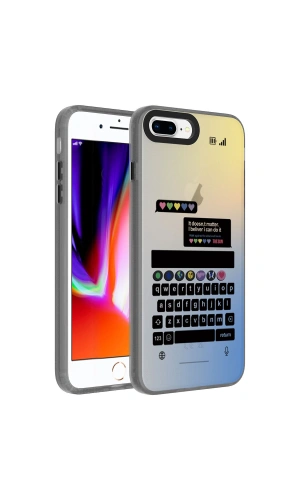 Apple iPhone 8 Plus Kılıf Desenli Zore Dragon Sert Kapak