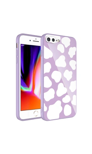 Apple iPhone 8 Plus Kılıf Kamera Korumalı Desenli Sert Silikon Zore Epoksi Kapak