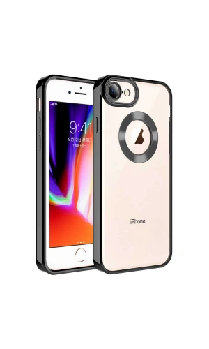 Apple iPhone SE 2020 Kılıf Kamera Korumalı Logo Gösteren Zore Omega Kapak
