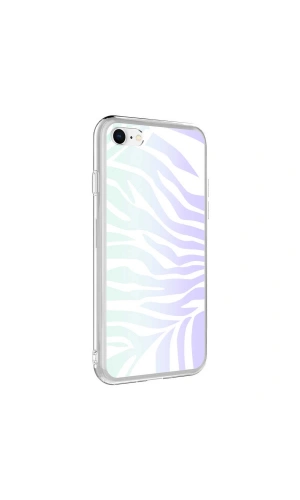 Apple iPhone SE 2020 Kılıf Zore M-Blue Desenli Kapak