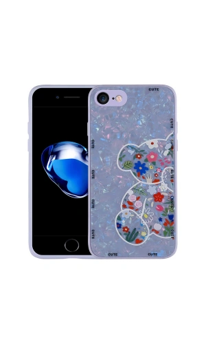 Apple iPhone SE 2022 Kılıf Desenli Sert Silikon Zore Mumila Kapak
