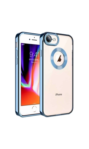 Apple iPhone SE 2022 Kılıf Kamera Korumalı Logo Gösteren Zore Omega Kapak