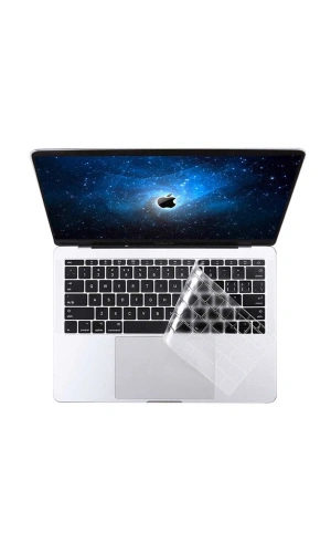 Apple Macbook Air 13 2017 A1466 Zore Klavye Koruyucu Şeffaf Silikon Ped
