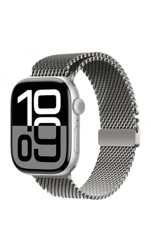 Apple Watch 10 46mm Zore KRD-121 Metal Hasır Kordon