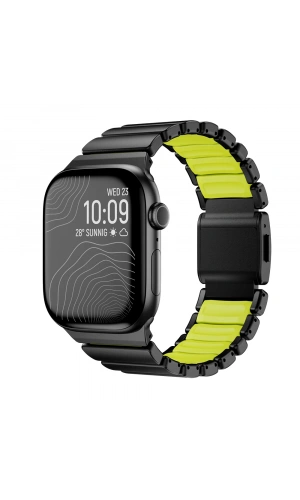 Apple Watch 10 46mm Zore KRD-149 Metal Silikon Kordon