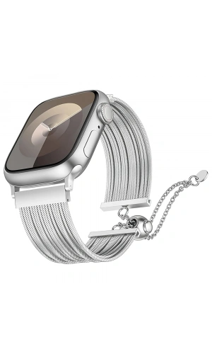 Apple Watch 40mm Zore KRD-137 Metal Hasır Kordon