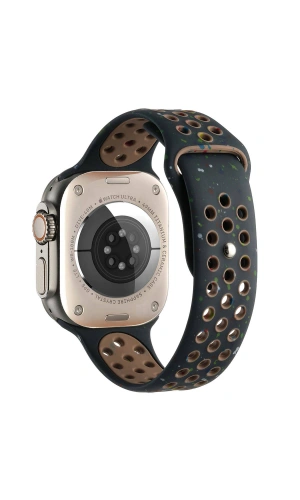 Apple Watch 42mm Kordon Yeni Seri 2023 KRD-02 Silikon Strap Kayış