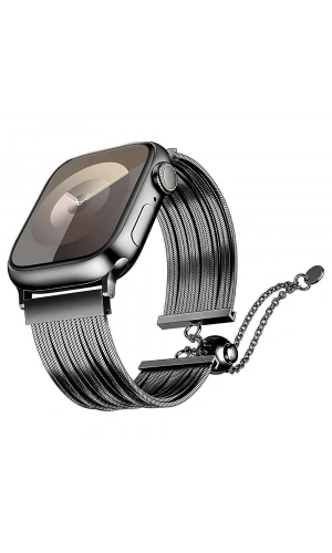 Apple Watch 42mm Zore KRD-137 Metal Hasır Kordon