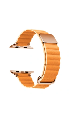 ​​​Apple Watch 44mm KRD-78 PU Deri Kordon Strap Kayış