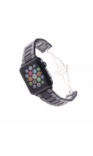​​​Apple Watch 44mm Mat Seramik Metal Kordon