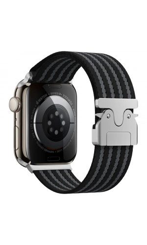 Apple Watch 44mm Zore KRD-133 Naylon Kumaş Hasır Örgülü Kordon