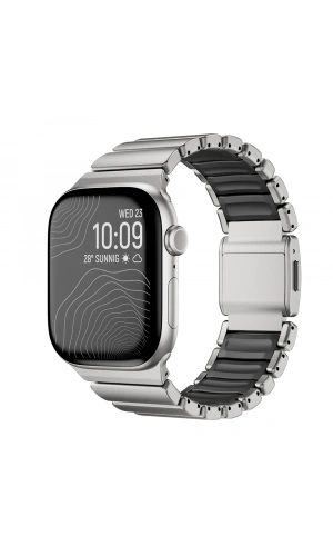 Apple Watch 44mm Zore KRD-149 Metal Silikon Kordon