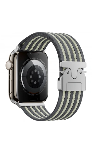 Apple Watch 45mm Zore KRD-133 Naylon Kumaş Hasır Örgülü Kordon
