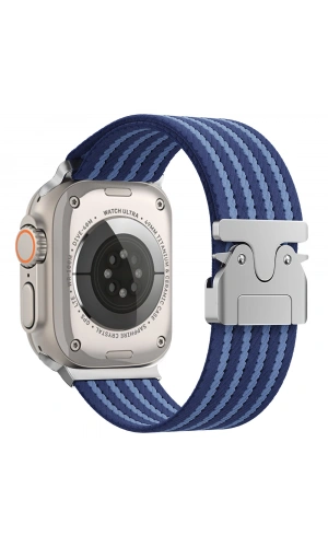 Apple Watch 49mm Zore KRD-133 Naylon Kumaş Hasır Örgülü Kordon