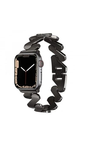 ​​​Apple Watch 7 41mm Kordon KRD-80 Metal Strap Kayış