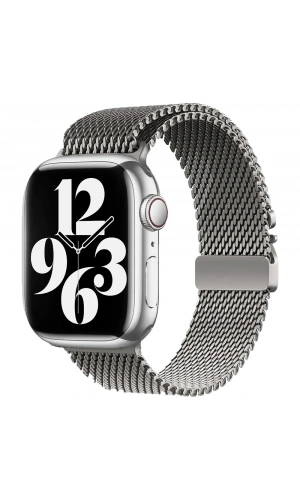 Apple Watch 7 41mm Zore KRD-121 Metal Hasır Kordon
