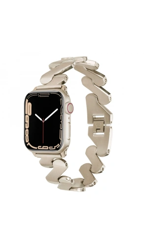 ​​​Apple Watch 7 45mm Kordon KRD-80 Metal Strap Kayış